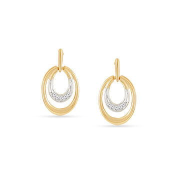 Tanishq 18 KT Double Loop Studs for Women