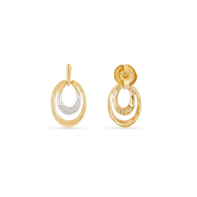 Tanishq 18 KT Double Loop Studs for Women 4