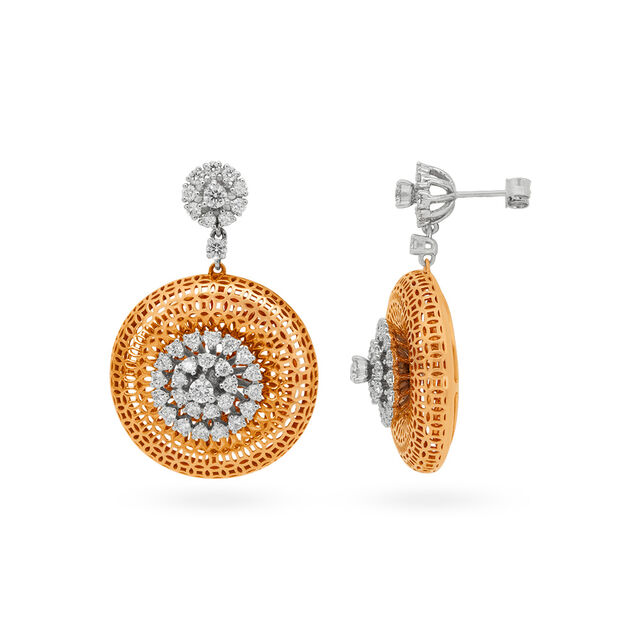Tanishq 18KT Diamond Earrings for Women 2