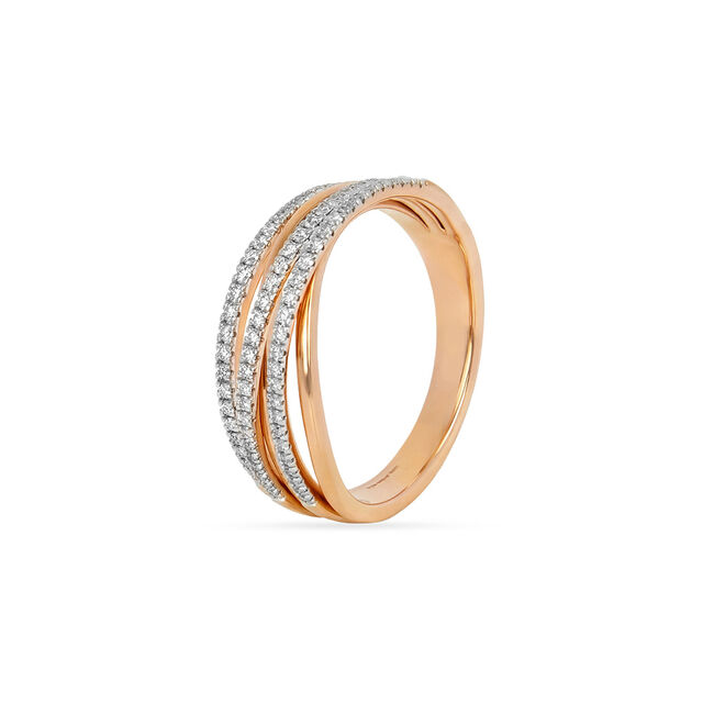 Tanishq 18KT Diamond Finger Ring for Women 3