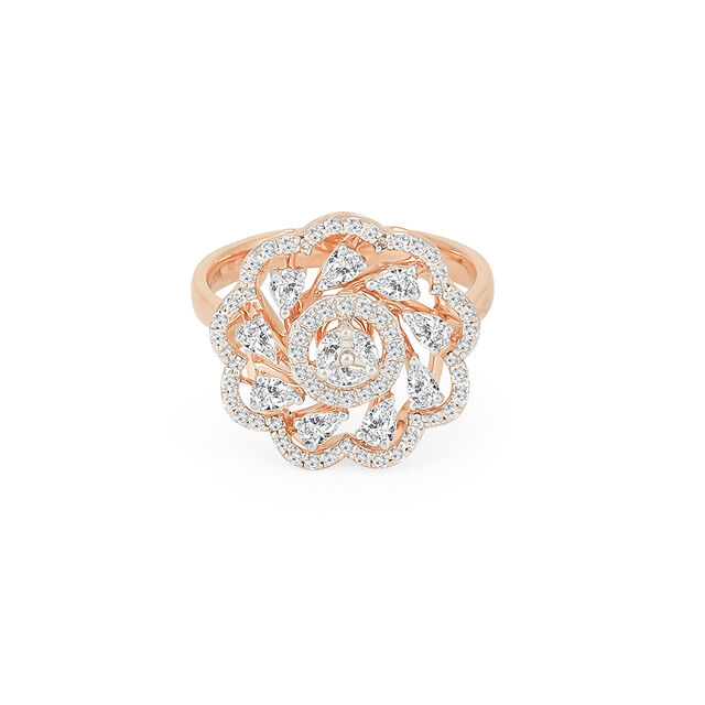 Tanishq 18KT Diamond Finger Ring for Women 