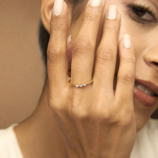 Tanishq 18KT Diamond Finger Ring for Women 2