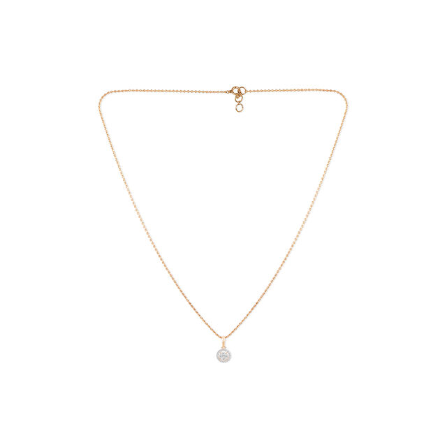 Tanishq 18KT Diamond Chain with Pendant for Women 