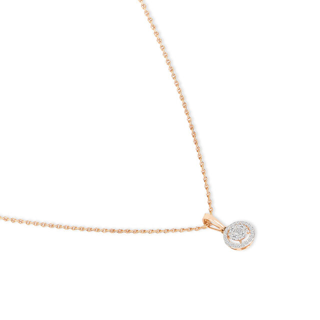 Tanishq 18KT Diamond Chain with Pendant for Women 3