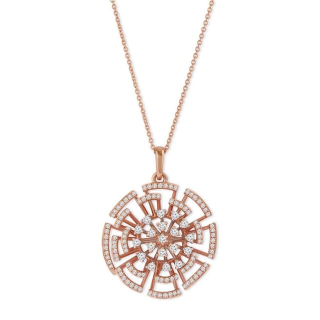 Tanishq 18KT Diamond Pendant with Chain 