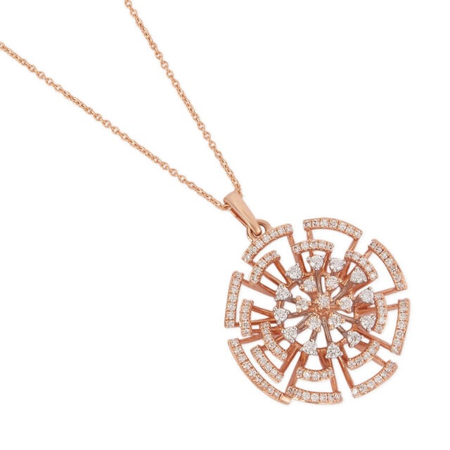 Tanishq 18KT Diamond Pendant with Chain 3