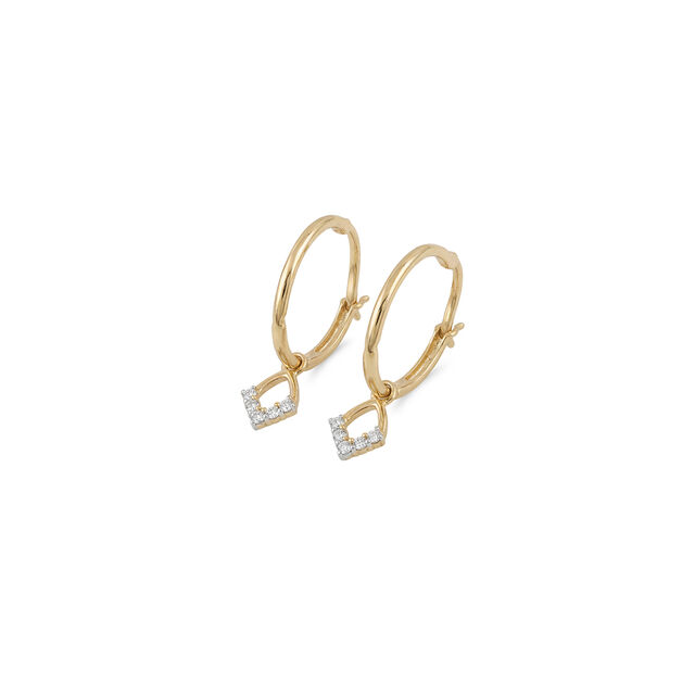 Tanishq 18KT Diamond Hoop Earring for Women 3