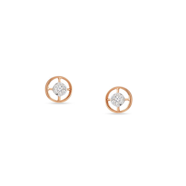 Tanishq 18KT Diamond Earrings for Men 