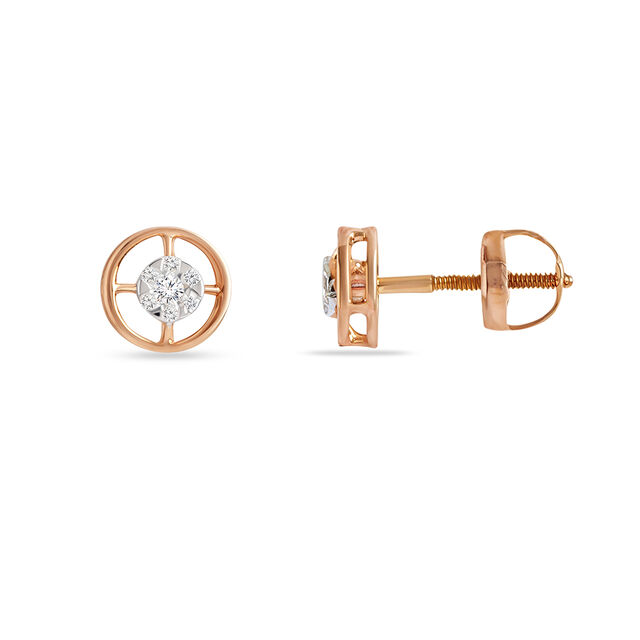 Tanishq 18KT Diamond Earrings for Men 2