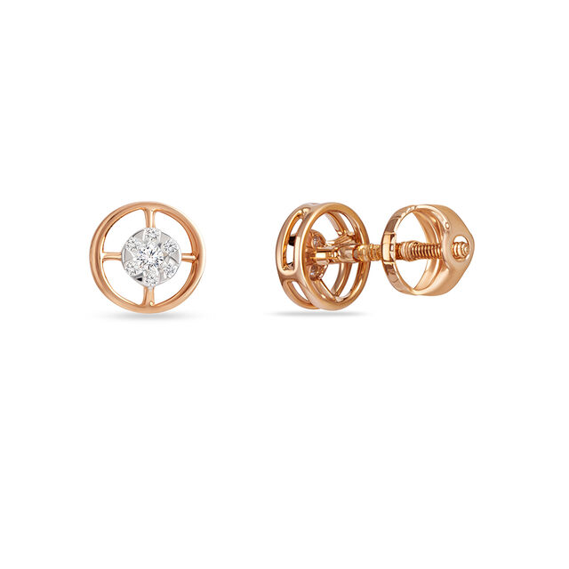Tanishq 18KT Diamond Earrings for Men 3
