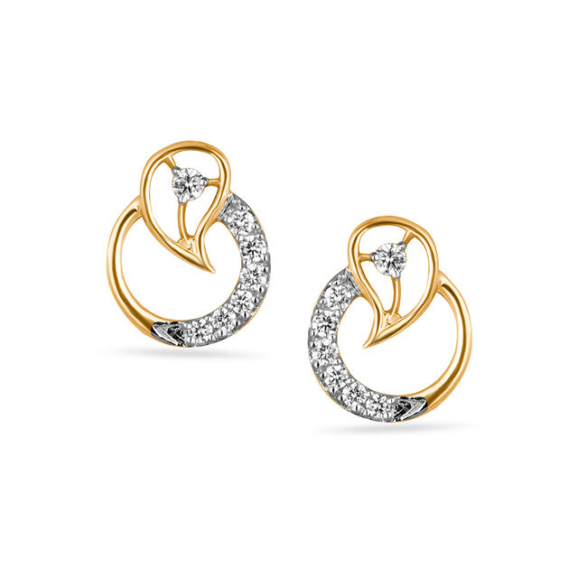 Tanishq Diamond Earrings 