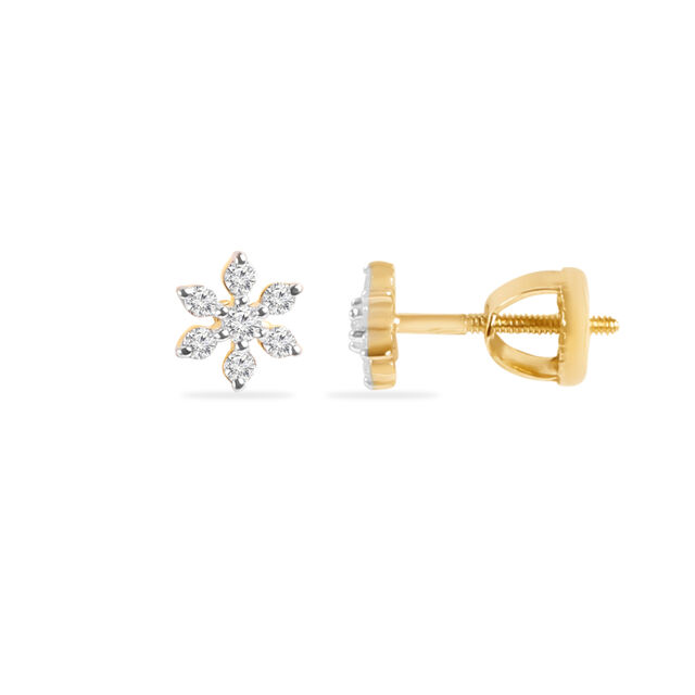 Tanishq 18 Karat Diamond Earrings for Women 2