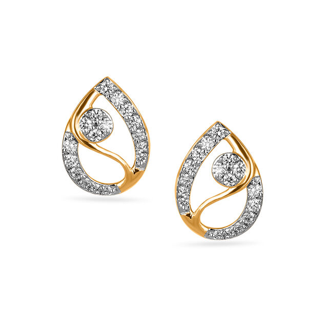 Tanishq Diamond Earrings 