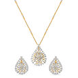 Gleaming Teardrop Statement Set 