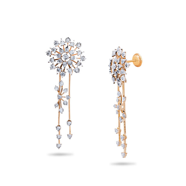 Circular Blossom Drop Earrings,,hi-res 2