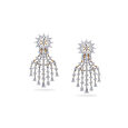 Cascading Diamond Floral Drop Earrings,,hi-res 