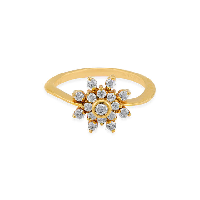 Tanishq 18KT Diamond Finger Ring for Women