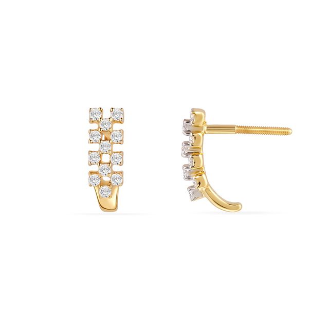 Tanishq 18KT Diamond Earrings 4