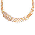Geometric Mesh Gold Necklace 2