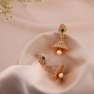 Sparkling South Indian Jhumkas