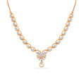 Tanishq 18 Karat Diamond Necklace Set for Women 3