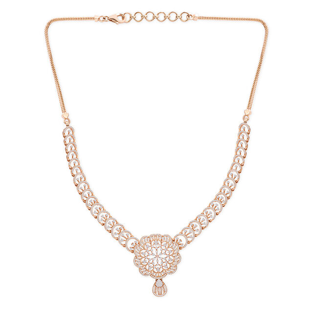 Tanishq 18KT Diamond Necklace for Women 