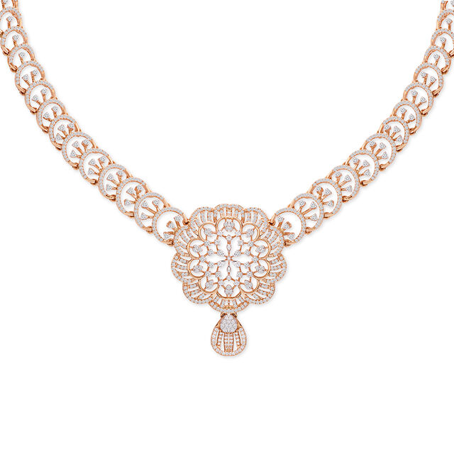 Tanishq 18KT Diamond Necklace for Women 2