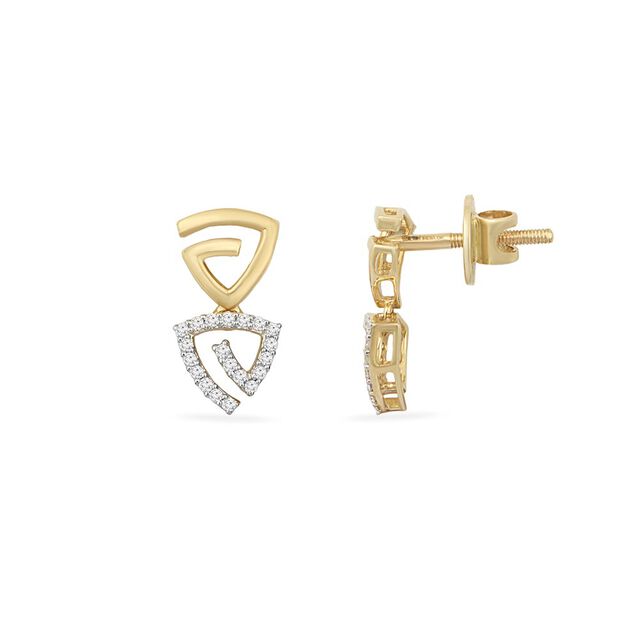 Tanishq 18KT Diamond Earrings 2