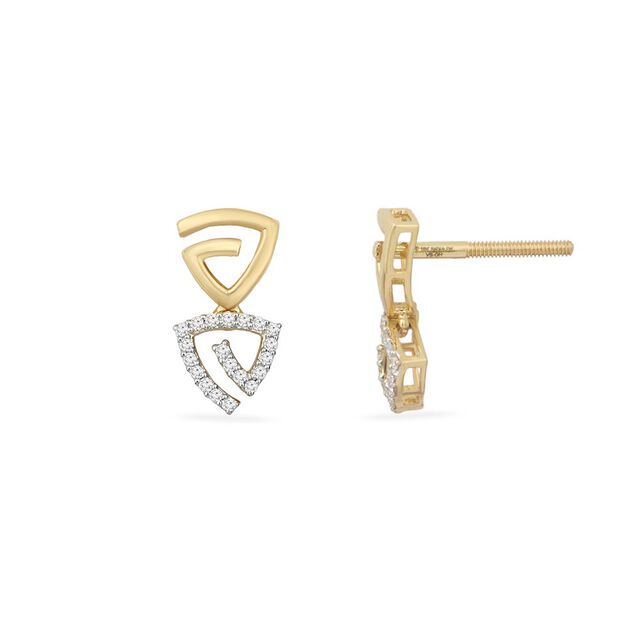 Tanishq 18KT Diamond Earrings 4