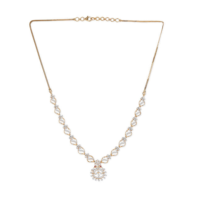 Tanishq 18KT Diamond Necklace for Women 