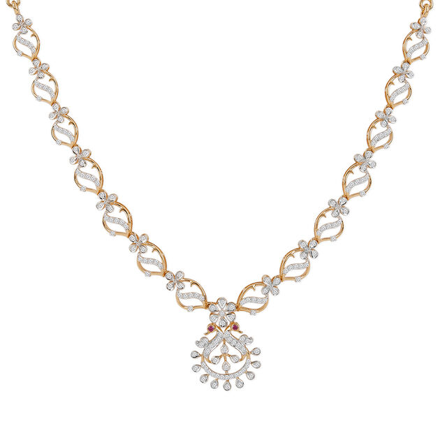 Tanishq 18KT Diamond Necklace for Women 3