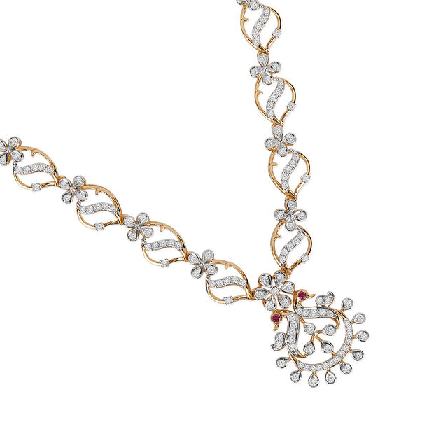 Tanishq 18KT Diamond Necklace for Women 4