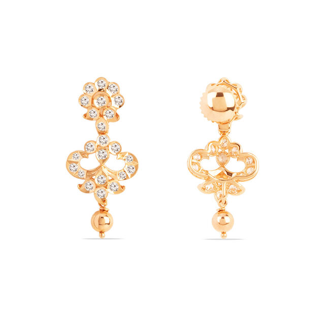 Tanishq 18KT Diamond Earrings for Women 4