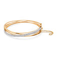 Elegant Diamond Crossover Bangle,,hi-res 