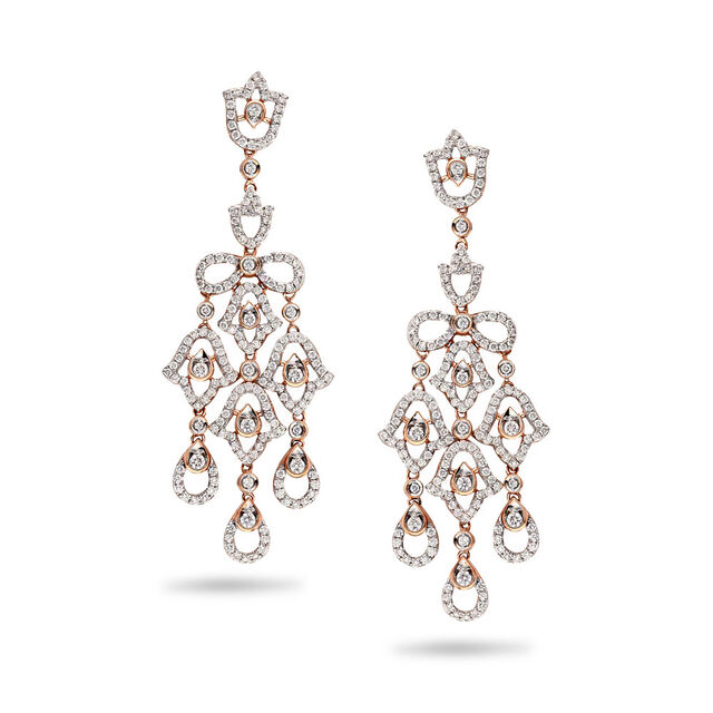 Dewdrop Bloom Symphony Gold Necklace Set,,hi-res 2