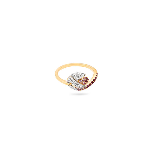 Lotus Bloom Symphony Gold Ring,,hi-res 