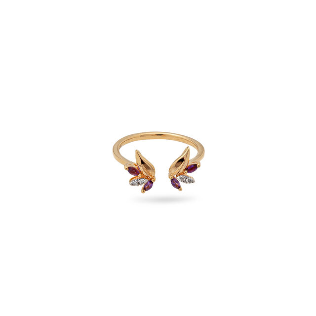 Whimsical Radiance Gold Wing Ring,,hi-res 