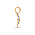 Glimmering Gold Flower Pendant 2