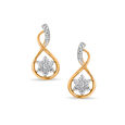 Elegant Teardrop Floral Earrings 