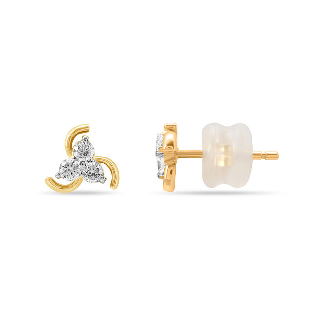 Stylish Tri-Cluster Earrings 2