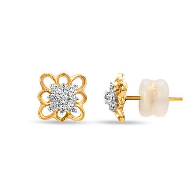 Elegant Floral Cluster Earrings 2