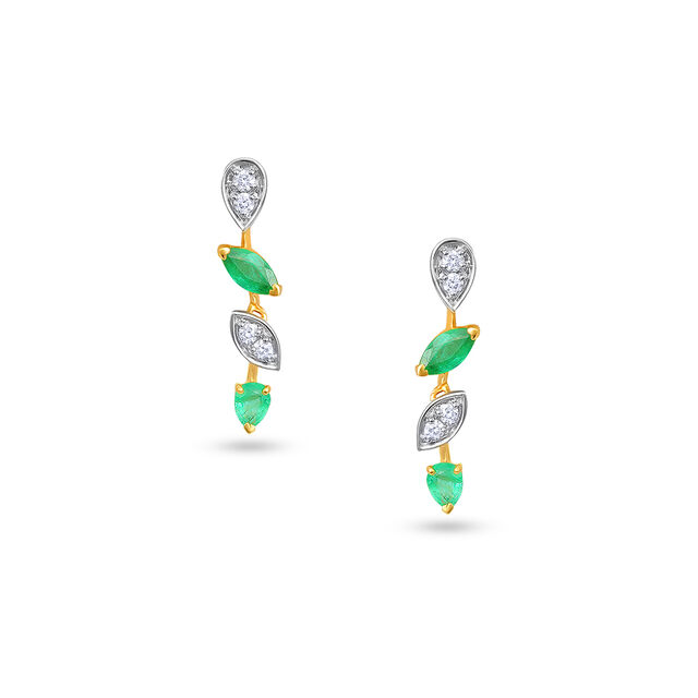 Tanishq Diamond Earrings 