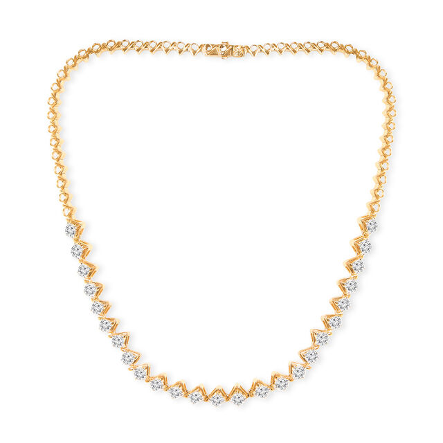 Tanishq 18KT Diamond Necklace for Women 