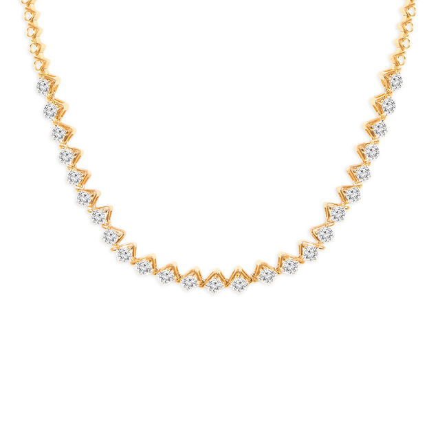 Tanishq 18KT Diamond Necklace for Women 3