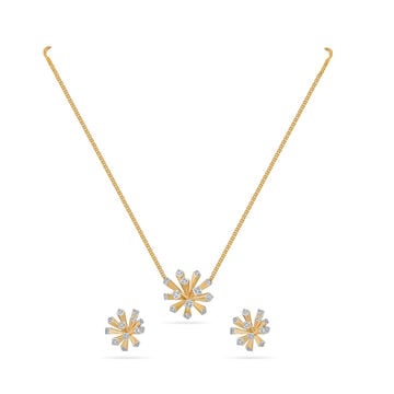 High-Value Studded Gold Necklace Set
