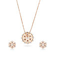 Springtime Sparkle Gold Pendant and Earrings Set,,hi-res 