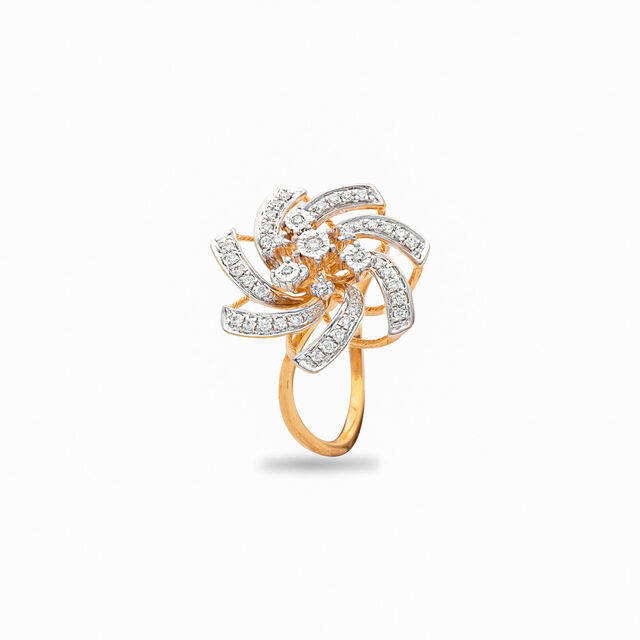 Spring Bloom Dual Tone Gold Ring,,hi-res 2