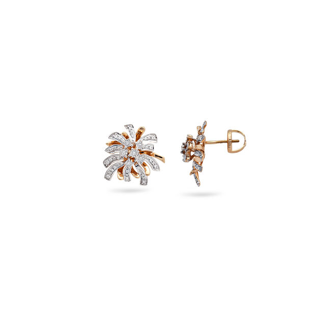 Floral Whispers Radiance Gold and Diamond Earrings,,hi-res 2