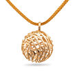 Serenity Circle Gold Pendant,,hi-res 