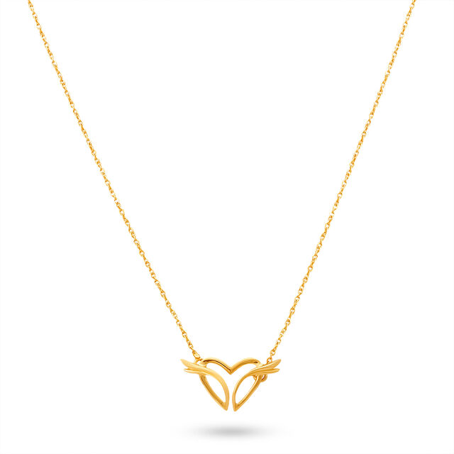 Tanishq 18 Karat Gold Pendant with Chain for Women 2